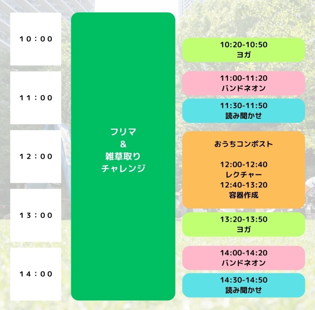 芝フェス！2025タイムテーブル